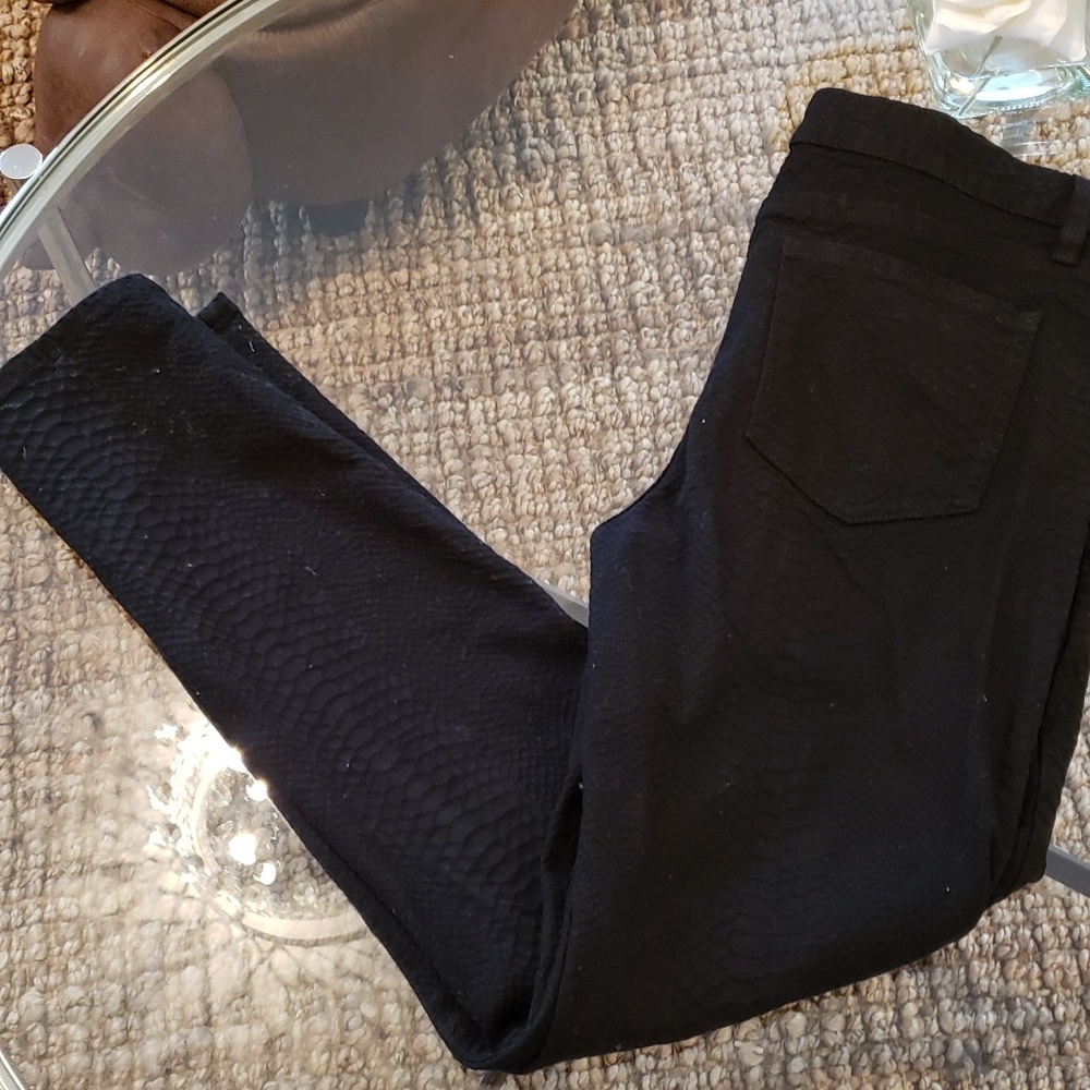 Snake pattern jeans